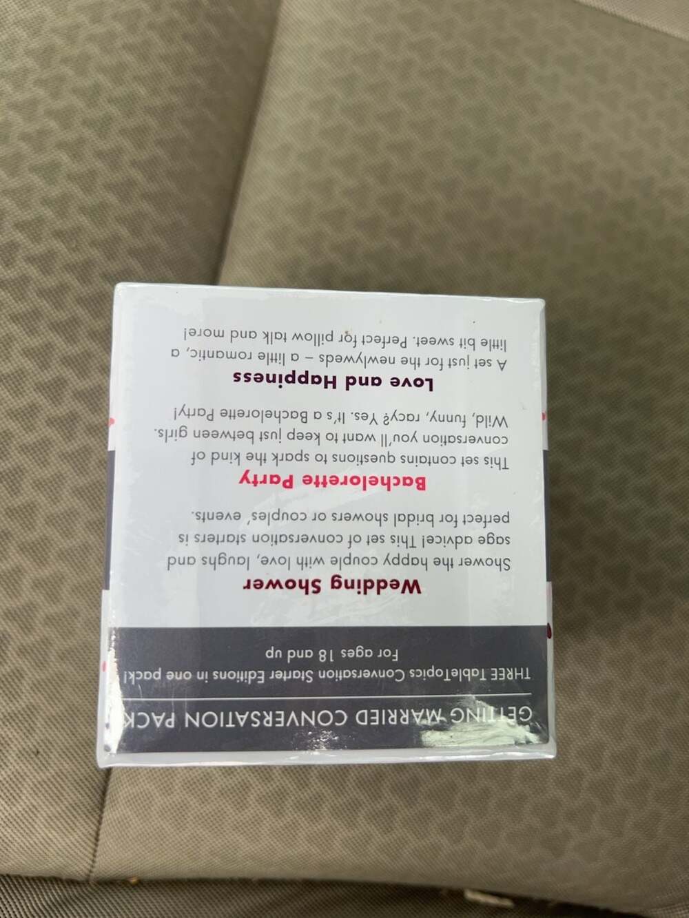 TableTopics Getting Married Conversation Pack 3-Pack Set - Picture 3 of 4